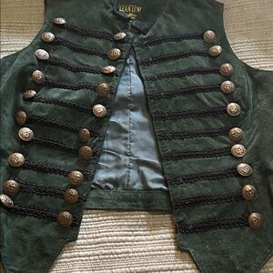 Vintage clean lines suede vest